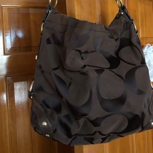 COACH Carly Large 10620 Brown Shoulder Bag